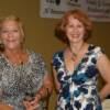 Phyllis Garry with Mary Lou Barber who sang the National Anthem at Sunday's InductionPhoto by Tom Sisson