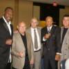 World Champion Tony Tucker, Class of 2009 Inductees Angelo Dundee, Steve Canton and Pinklon Thomas
Photo by Tom Sisson