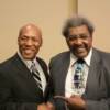 Former World Champion and Class of 2009 Inducteed Pinklon Thomas with Inductee Don King
Photo by Damon Gonzalez