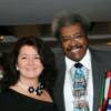 Volunteer Paula Luce with Inductee Don King
Photo by MamaRazziFoto